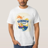 Mannen Designer Tshirt, Summar Tour, Tshirt, Kleur T-shirt (Voorkant)