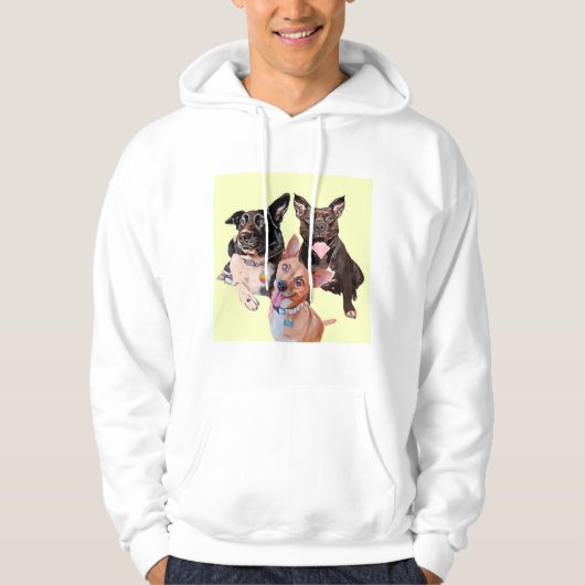 Mannen Dexter, Duke, & Lucy Hoodie (Voorkant)