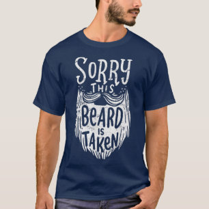 Mannen, deze baard wordt gebruikt als cadeautje vo t-shirt
