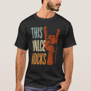 Mannen Deze oom Rocks coole duivels hoorns T-shirt