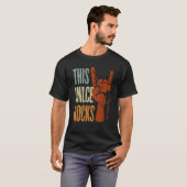 Mannen Deze oom Rocks coole duivels hoorns T-shirt (Voorkant volledig)