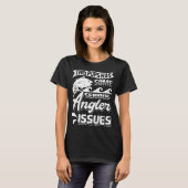 Mannen Deze Pops Heeft Ernstige Angler Problemen V T-shirt (Voorkant volledig)