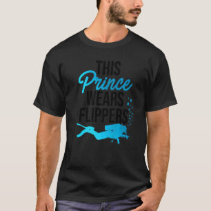 Mannen Deze prins draagt flippers duiken T-shirt
