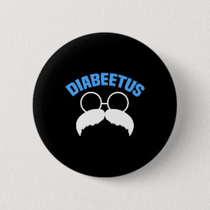 Mannen diabeetus fun diabetesbewustzijn Diabetisch Ronde Button 5,7 Cm