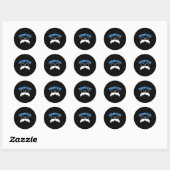 Mannen diabeetus fun diabetesbewustzijn Diabetisch Ronde Sticker (Vel)