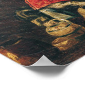 Mannen die Backgammon in een Tavern spelen Poster (Hoek)