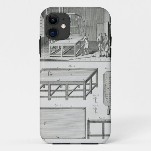 Mannen die biljarten spelen, van de "Encyclopedie  Case-Mate iPhone Case (Achterkant)