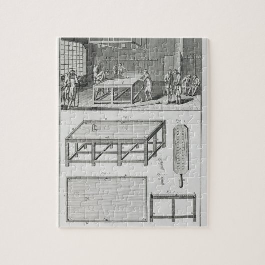 Mannen die biljarten spelen, van de "Encyclopedie Legpuzzel (Verticaal)