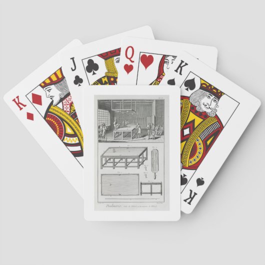 Mannen die biljarten spelen, van de "Encyclopedie Speelkaarten (Achterkant)