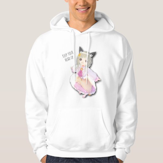 Mannen die 【 chibikage 】 ーメン hoodie (Voorkant)