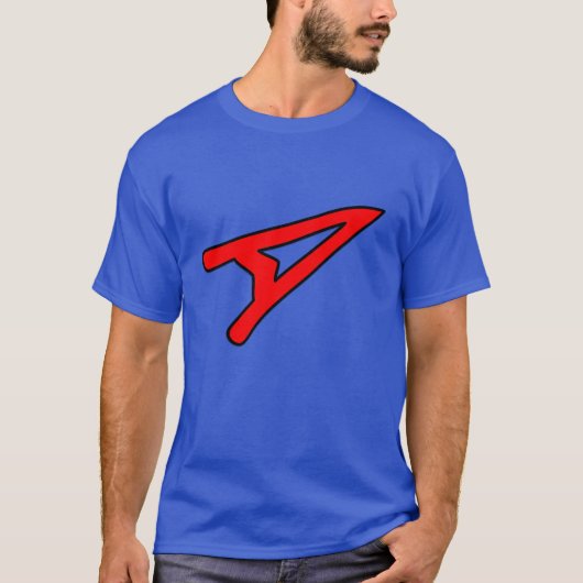 Mannen DIE EEN T-shirt VLIEGEN (Voorkant)