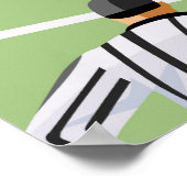 Mannen die football spelen 2 poster (Hoek)