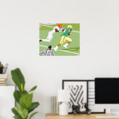 Mannen die football spelen 2 poster (Thuiskantoor)