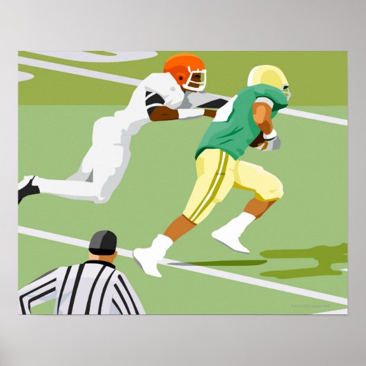Mannen die football spelen 2 poster (Voorkant)