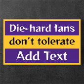 Mannen die-hard fan t-shirt