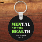 MANNEN DIE HEAL Custom Scripting Mental Health Sleutelhanger (Voorkant)