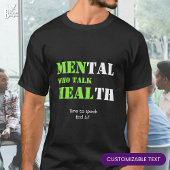 MANNEN DIE HEAL Custom Scripting Mental Health T-shirt