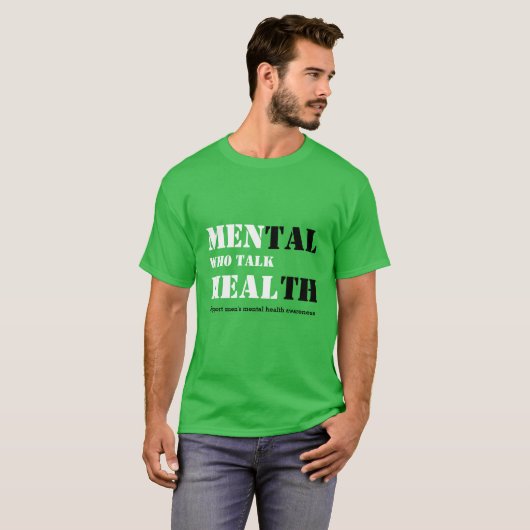 MANNEN DIE HEAL Mental Health T-shirt (Voorkant volledig)