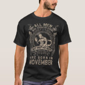 Mannen die het beste zijn geboren in november t-shirt (Voorkant)