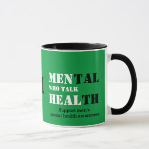 MANNEN DIE HET GEHALTE AAN Mental Health Monogram  Mok