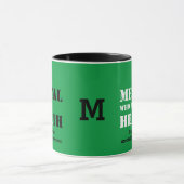 MANNEN DIE HET GEHALTE AAN Mental Health Monogram  Mok (Midden)