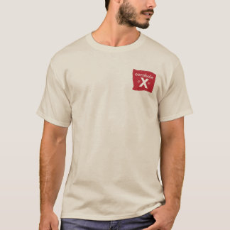 Mannen die het hoogrenderende gat X T-shirt