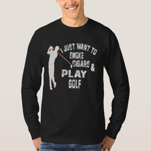 Mannen die ik alleen maar wil roken en Golf Da afs T-shirt (Voorkant)