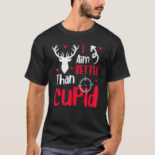 Mannen die ik beter ben dan cupid Valentijnsdag T-shirt