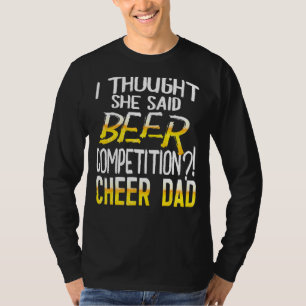 Mannen die ik dacht dat ze zei dat ze een wedstrij t-shirt