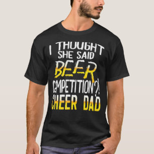 Mannen die ik dacht dat ze zei dat ze een wedstrij t-shirt