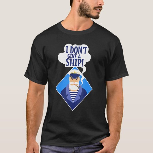 Mannen die ik geen schip geef t-shirt (Voorkant)