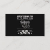 Mannen die ik geheim van oordeel ben over je groot visitekaartje (Achterkant)