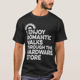 Mannen die ik geniet van romantische wandelingen d t-shirt