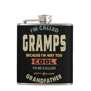 Mannen die ik Gramps Cool Grandpa Gift heet Heupfles