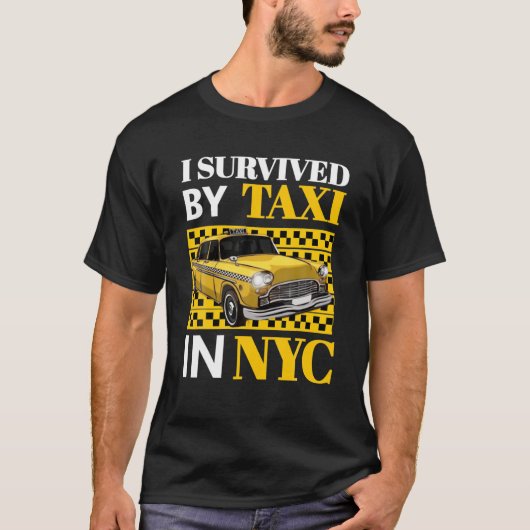 Mannen die ik heb overleefd door Taxi in NYC T-shirt (Voorkant)