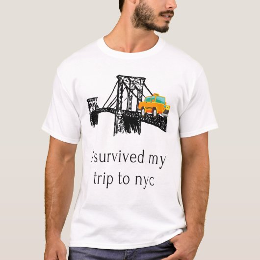 Mannen die ik heb overleven naar NYC T-shirt (Voorkant)