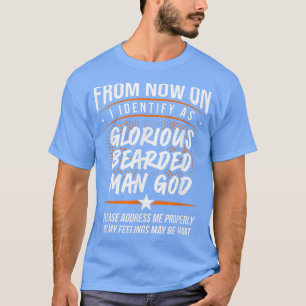 Mannen die ik herken als heerlijk Man God T-shirt
