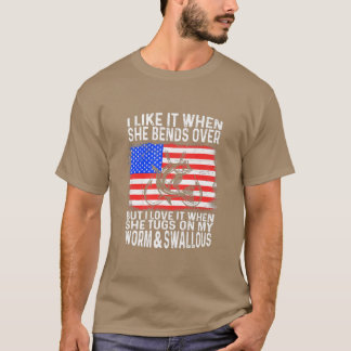 Mannen die ik leuk vind als ze over schimmels Vist T-shirt