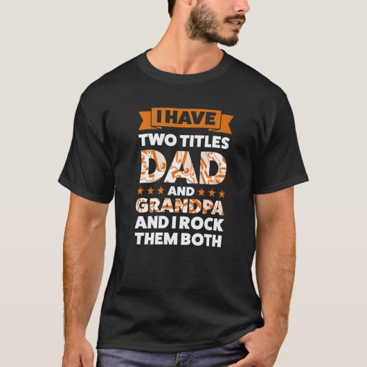 Mannen die ik moet Titels van papa en opa Grandad T-shirt