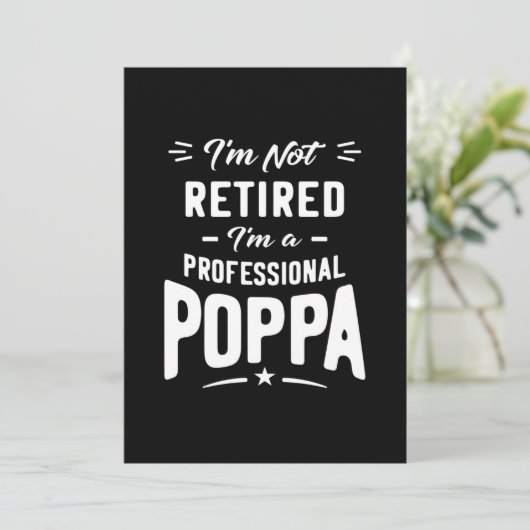 Mannen die ik niet moe ben... Ik ben een professio Bedankkaart (Staand voorkant)