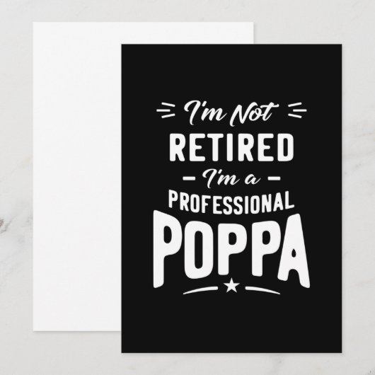 Mannen die ik niet moe ben... Ik ben een professio Bedankkaart (Voorkant / Achterkant)