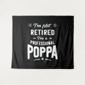 Mannen die ik niet moe ben... Ik ben een professio Wandkleed (Voorkant (horizontaal))