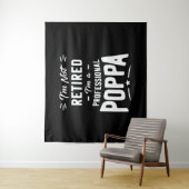 Mannen die ik niet moe ben... Ik ben een professio Wandkleed (In situ)