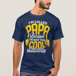 Mannen die ik PAPA noem als een opa Alleen Koelaar T-shirt