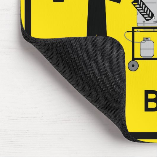 mannen die mousepad brouwen muismat (Hoek)