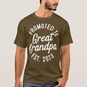 Mannen die naar de grote opa 2023 zijn gepromoot e t-shirt