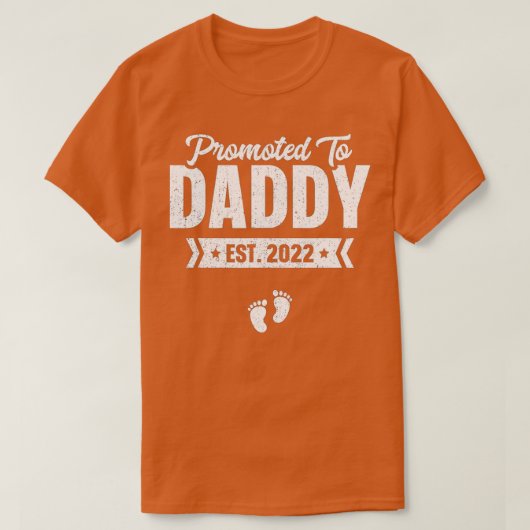 Mannen die naar papa e zijn gepromoot t-shirt (Design voorkant)