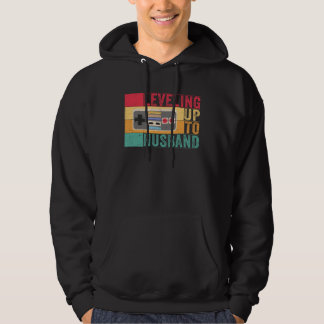 Mannen die niveau omhoog gaan naar echtgenoot vrij hoodie
