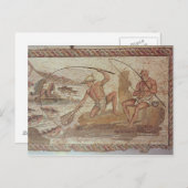 Mannen die op de Nijl vissen Briefkaart (Voorkant / Achterkant)