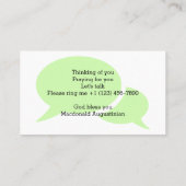 MANNEN DIE PRATEN HEAL | Schrift | Geestelijke gez Visitekaartje (Achterkant)